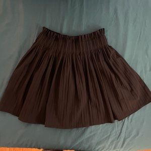 Black Zara Pleated Mini Skirt Tennis Skirt